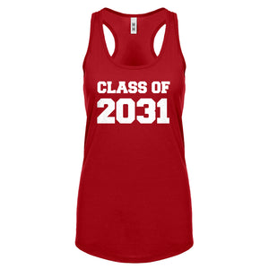 Class of 2031 Womens Racerback Tank Top
