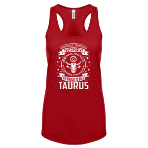 Racerback Taurus Astrology Zodiac Sign Womens Tank Top