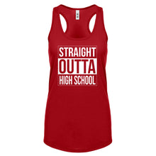 Racerback Straight Outta High School Womens Tank Top