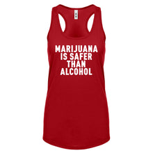 Racerback Marijuana is Safer Womens Tank Top