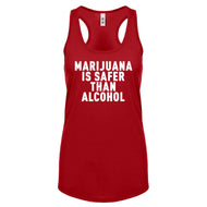 Racerback Marijuana is Safer Womens Tank Top