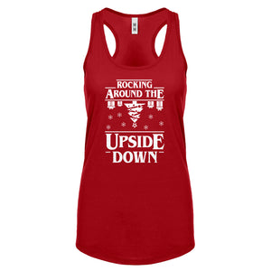 Rocking Around the Upside Down Womens Racerback Tank Top