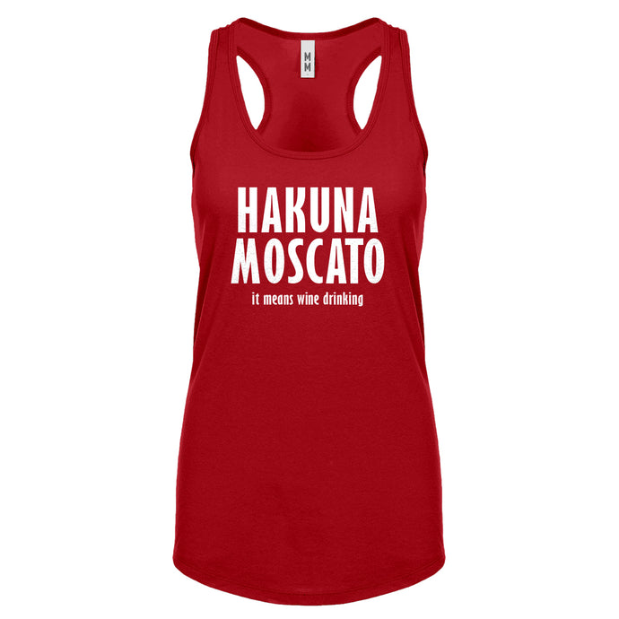 Racerback Hakuna Moscato Womens Tank Top