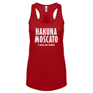 Racerback Hakuna Moscato Womens Tank Top
