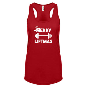 Merry Liftmas Womens Racerback Tank Top