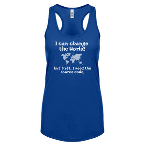Racerback I Can Change the World Womens Tank Top
