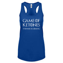 Racerback Game of Ketones Womens Tank Top