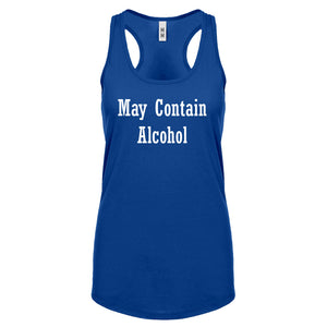 May Contain Alcohol Womens Racerback Tank Top