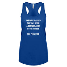 Racerback She Persisted Venus Fist Womens Tank Top