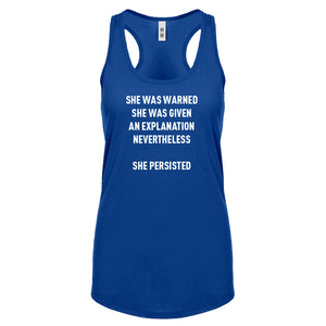 Racerback She Persisted Venus Fist Womens Tank Top
