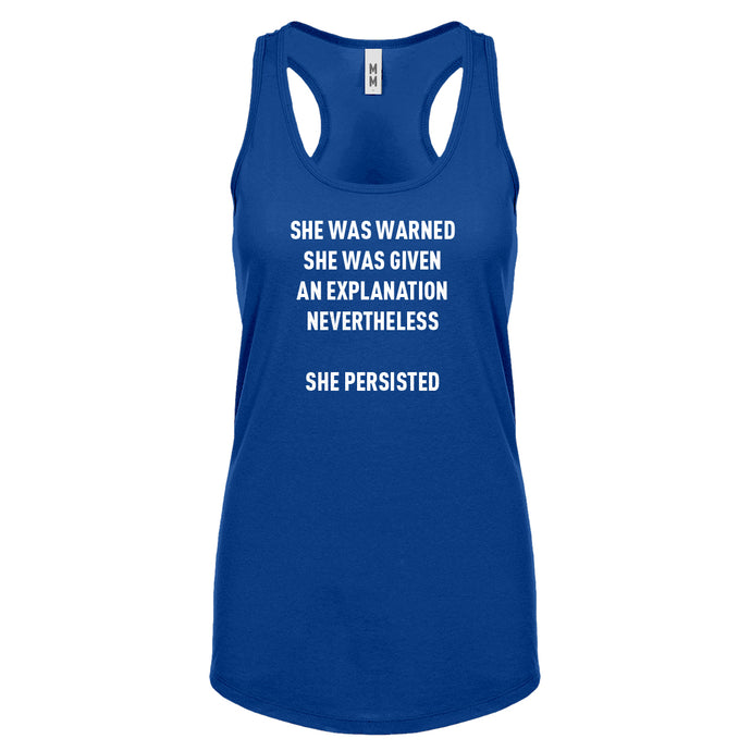 Racerback She Persisted Venus Fist Womens Tank Top