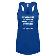 Racerback She Persisted Venus Fist Womens Tank Top