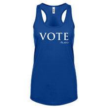 Vote -Plato Womens Racerback Tank Top