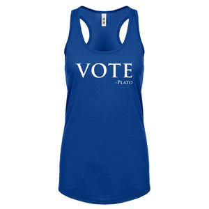 Vote -Plato Womens Racerback Tank Top