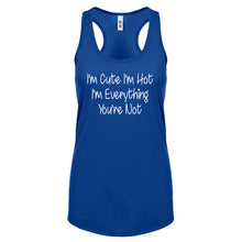 Im Cute Im Hot Womens Racerback Tank Top