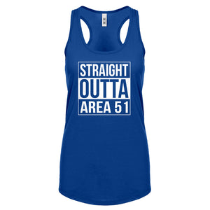 Straight Outta Area 51 Womens Racerback Tank Top