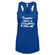 Pumpkin Spice and Everything Nice Womens Racerback Tank Top