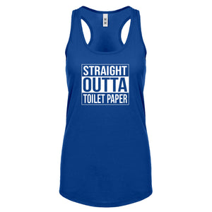 Straight Outta Toilet Paper Womens Racerback Tank Top