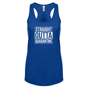 Straight Outta Quarantine Womens Racerback Tank Top