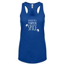 My Blood Type is Pumpkin Spice Womens Racerback Tank Top