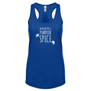 My Blood Type is Pumpkin Spice Womens Racerback Tank Top