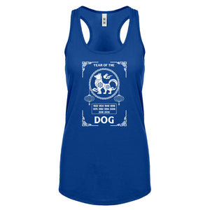 Racerback Year of the Dog Womens Tank Top