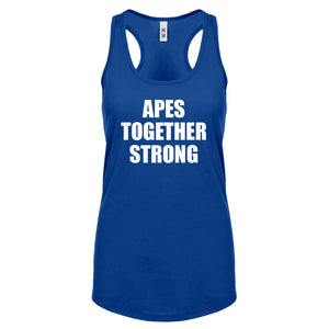 APES TOGETHER STRONG Womens Racerback Tank Top