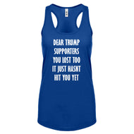 Racerback Dear Trump Supporters Womens Tank Top