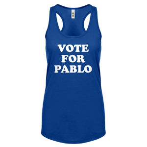 Racerback Vote for Pablo Womens Tank Top