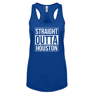 Straight Outta Houston Womens Racerback Tank Top