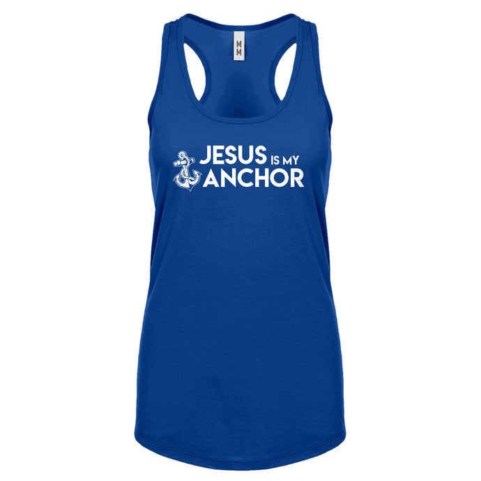 Racerback Jesus is My Anchor Womens Tank Top