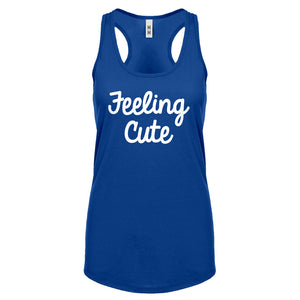 Feeling Cute Womens Racerback Tank Top