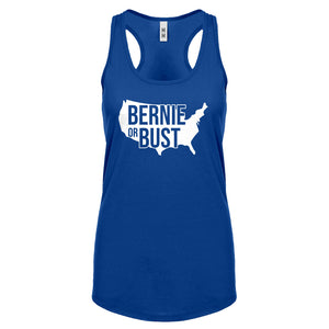Bernie or Bust Womens Racerback Tank Top