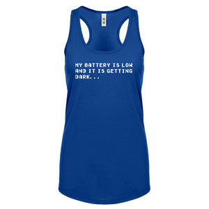 Its Getting Dark Womens Racerback Tank Top