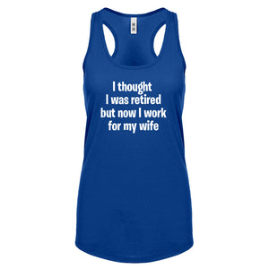 I Thought I was Retired Womens Racerback Tank Top