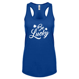 Racerback Be Lucky Womens Tank Top