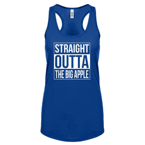 Straight Outta The Big Apple Womens Racerback Tank Top