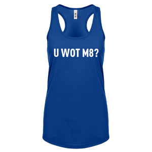 Racerback U Wot M8 Womens Tank Top