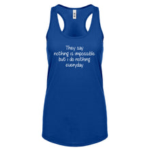 Nothing is Impossible Womens Racerback Tank Top