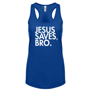Racerback Jesus Saves Bro Womens Tank Top