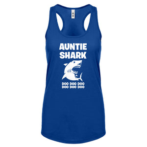 Auntie Shark Womens Racerback Tank Top