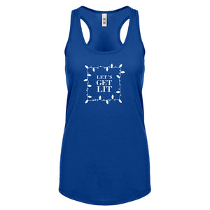 Lets Get Lit Womens Racerback Tank Top