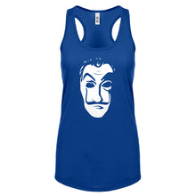 Salvador Dali Face Heist Mask Womens Racerback Tank Top