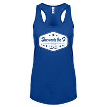 Racerback She Wants the D Womens Tank Top