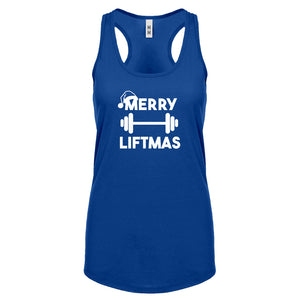 Merry Liftmas Womens Racerback Tank Top