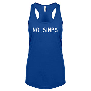 No Simps Womens Racerback Tank Top