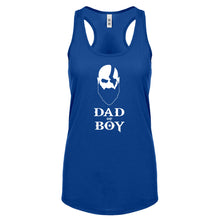 Racerback Dad of Boy Womens Tank Top