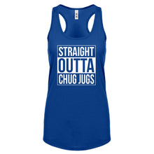 Straight Outta Chug Jugs Womens Racerback Tank Top