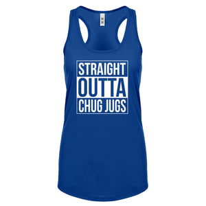 Straight Outta Chug Jugs Womens Racerback Tank Top