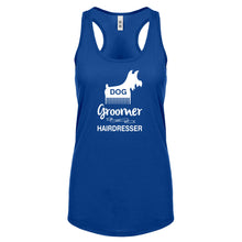 Racerback Dog Groomer Womens Tank Top